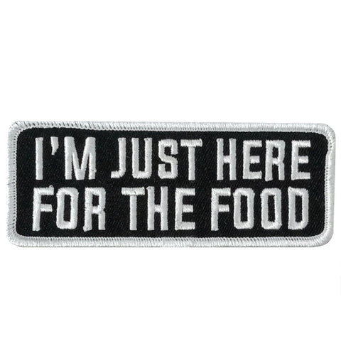 Hot Leathers FOR THE FOOD 4 x 1.5" Embroidered Patch