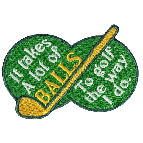 Hot Leathers IT TAKES A LOT 4 x 1.5" Embroidered Patch