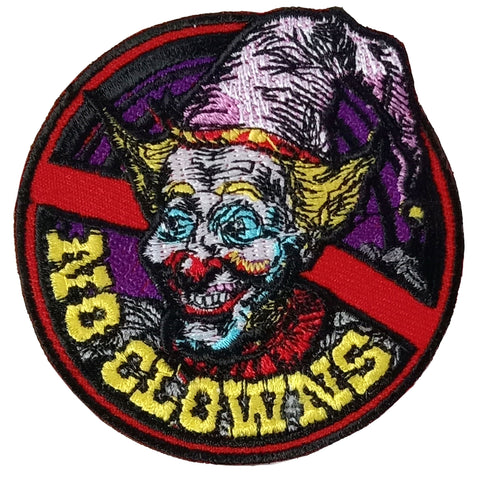 Hot Leathers NO CLOWNS 3 x 3 Embroidered Patch