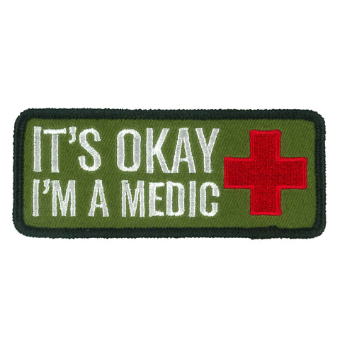 Hot Leathers OKAY MEDIC 4 x 1.5 Embroidered Patch