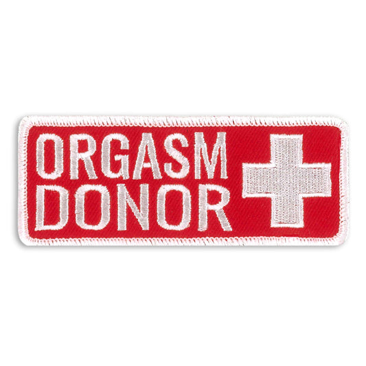 Hot Leathers ORGASAM DONER 4 x 1.5 Embroidered Patch