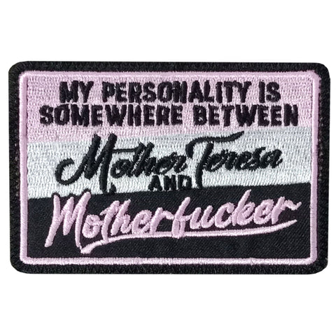 Hot Leathers PERSONALITY 3.5 x 2.3 Embroidered Patch