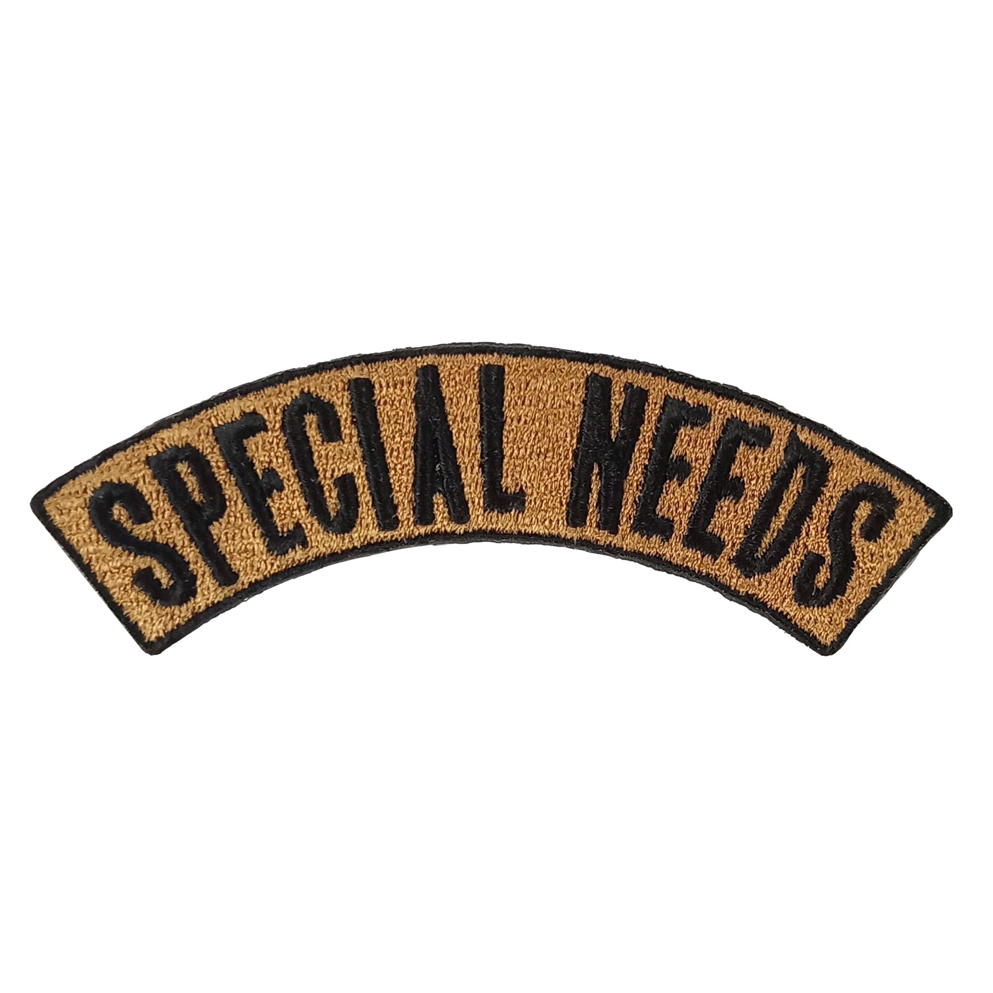Hot Leathers Special Needs Top Rocker Embroidered Patch - 4 x 1.3" - Iron-On or Sew-On - PPW1295