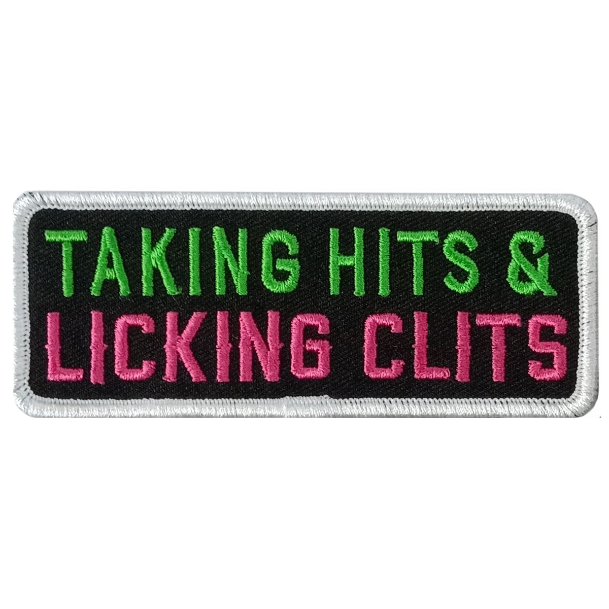 Hot Leathers TAKING HITS 4 x 1.5" Embroidered Patch