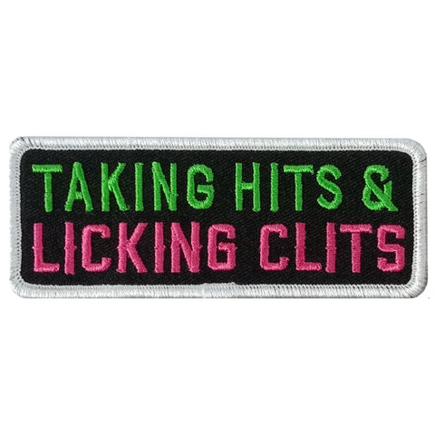 Hot Leathers TAKING HITS 4 x 1.5" Embroidered Patch