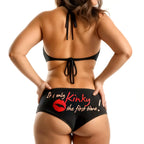 Hot Leathers PTB7283 Its Only Kinky the First Time Ladies Boy Shorts