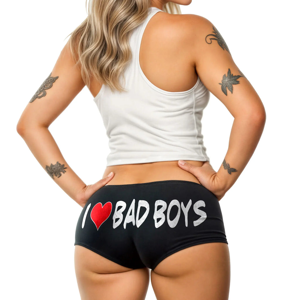 Hot Leathers I Love Bad Boys Boy Shorts