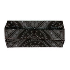 Hot Leathers Bling Bands Black Bandana Rhinestone Crystal Headband Wraps RWC2004