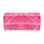 Hot Leathers Bling Bands Pink Bandana Rhinestone Crystal Headband Wraps RWC2005