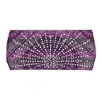 Hot Leathers Bling Bands Purple Bandana Rhinestone Crystal Headband Wraps RWC2006
