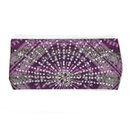 Hot Leathers Bling Bands Purple And White Bandana Rhinestone Crystal Headband Wraps RWC2007