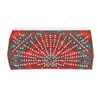 Hot Leathers Bling Bands Red Bandana Rhinestone Crystal Headband Wraps RWC2008