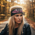 Hot Leathers Bling Bands Cross Wings Alt Rhinestone Crystal Headband Wraps RWC2017