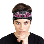 Hot Leathers Bling Bands Cross Wings Alt Rhinestone Crystal Headband Wraps RWC2017