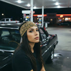 Hot Leathers Bling Bands Leopard Print Rhinestone Crystal Headband Wraps RWC2030