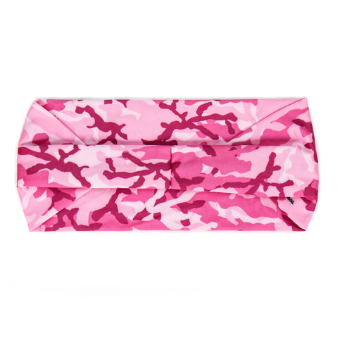 Hot Leathers Bling Bands Pink Camo Rhinestone Crystal Headband Wraps RWC2032