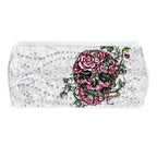 Hot Leathers Bling Bands Rose Skulls Rhinestone Crystal Headband Wraps RWC2038