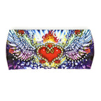 Hot Leathers Bling Bands Sacred Heart Rhinestone Crystal Headband Wraps RWC2039