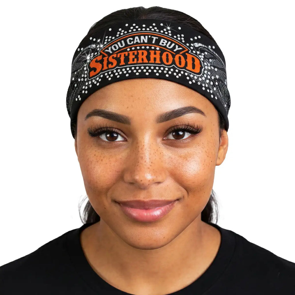 Hot Leathers Bling Bands Sisterhood Rhinestone Crystal Headband Wraps RWC2040