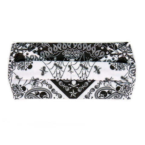 Hot Leathers Bling Bands Skull Paisley Chvrn Rhinestone Crystal Headband Wraps RWC2042