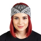 Hot Leathers Bling Bands Skull Paisley Chvrn Rhinestone Crystal Headband Wraps RWC2042