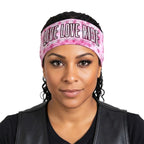Hot Leathers Bling Bands T-Dye Live Love Rde Rhinestone Crystal Headband Wraps RWC2047