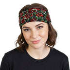 Hot Leathers Bling Bands Wild Roses Rhinestone Crystal Headband Wraps RWC2051
