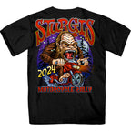 2024 Sturgis Bigfoot Black Motorcycle Rally Tee Shirt SPB1111