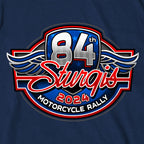2024 Sturgis Motorcycle Rally Logo Navy Tee Shirt SPB1123