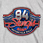 2024 Sturgis Motorcycle Rally Logo Gray T-Shirt SPB1124