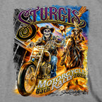 2025 Sturgis Motorcycle Rally #1 Ghost Rider  Heather Grey Men's T-Shirt