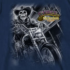2025 Sturgis Motorcycle Rally #1 Ghost Rider  Navy Men's T-Shirt