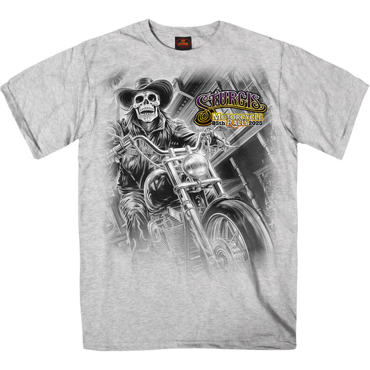 2025 Sturgis Motorcycle Rally #1 Ghost Rider  Ash Men's T-Shirt