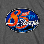2025 Sturgis Motorcycle Rally Rally Logo Heather Charcoal Men's T-Shirt
