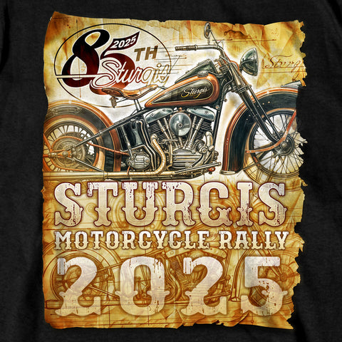 2025 Sturgis Motorcycle Rally Drafting SS Black T-shirt SPB1173