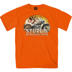2025 Sturgis Motorcycle Rally Drafting Orange SS T-Shirt SPB1175