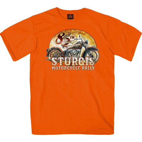 2025 Sturgis Motorcycle Rally Drafting Orange SS T-Shirt SPB1175