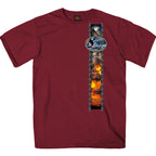 2025 Sturgis Motorcycle Rally American Bison Maroon SS T-Shirt SBP1190