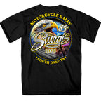 2025 Sturgis Motorcycle Rally Scenic Eagle SS Black Mens T-Shirt SPB1191
