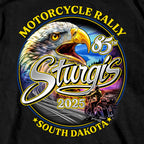 2025 Sturgis Motorcycle Rally Scenic Eagle SS Black Mens T-Shirt SPB1191