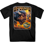 2026 Sturgis Motorcycle Rally American Bison Black SS T-Shirt SPB1207