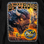 2026 Sturgis Motorcycle Rally American Bison Black SS T-Shirt SPB1207
