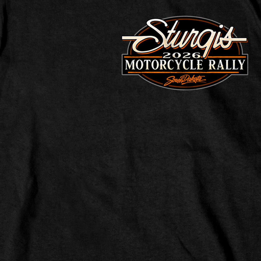 2026 Sturgis Motorcycle Rally Attractions Mens BlackT-Shirt SPB1209