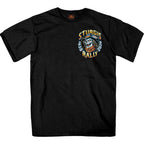 2026 Sturgis Motorcycle Rally Cowboy Skull Mens Black T-Shirt SPB1214
