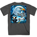 2026 Sturgis Motorcycle Rally Eagle Storm Mens Charcoal T-Shirt SBP1217