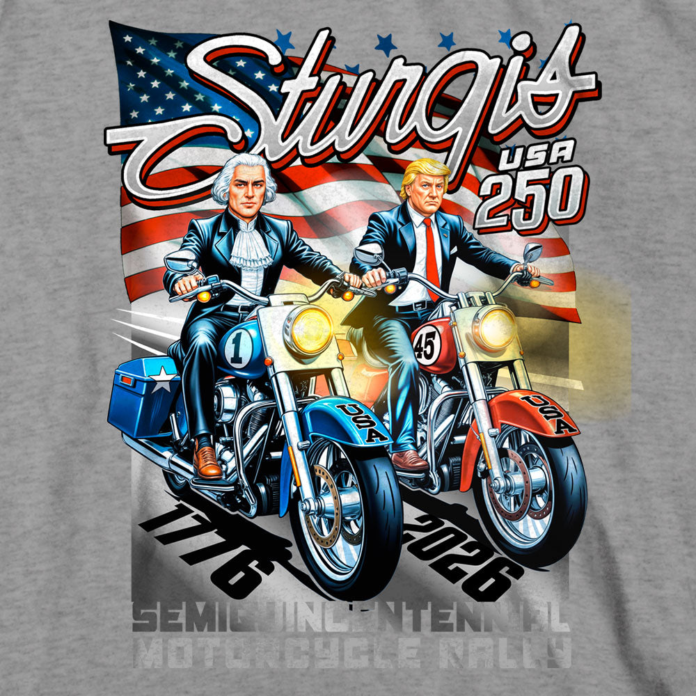 2026 Sturgis Motorcycle Rally  Georgedon Mens Heather Grey T-Shirt SPB1219