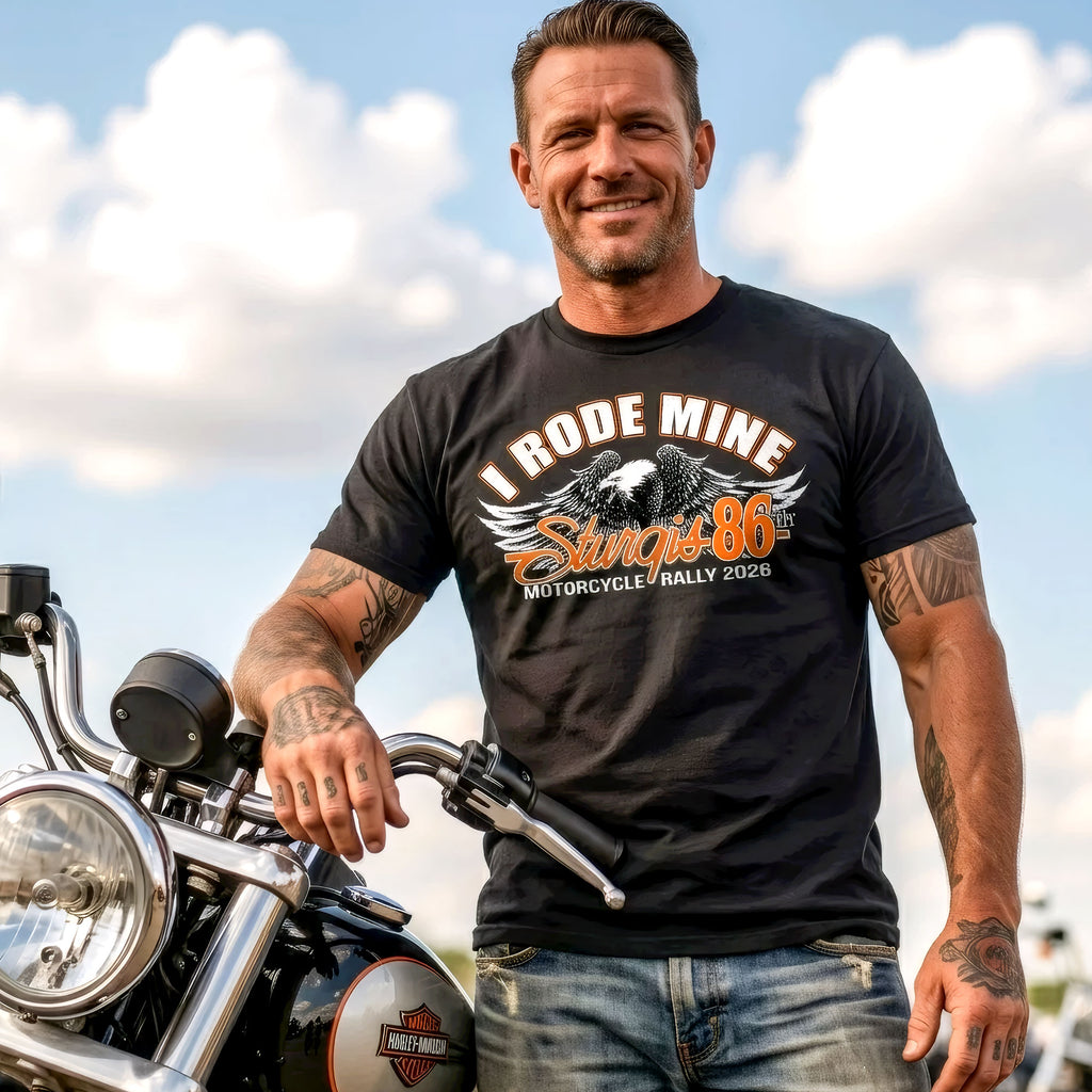 2026 Sturgis Motorcycle Rally I Rode mine Mens Black T-Shirt SPB1220