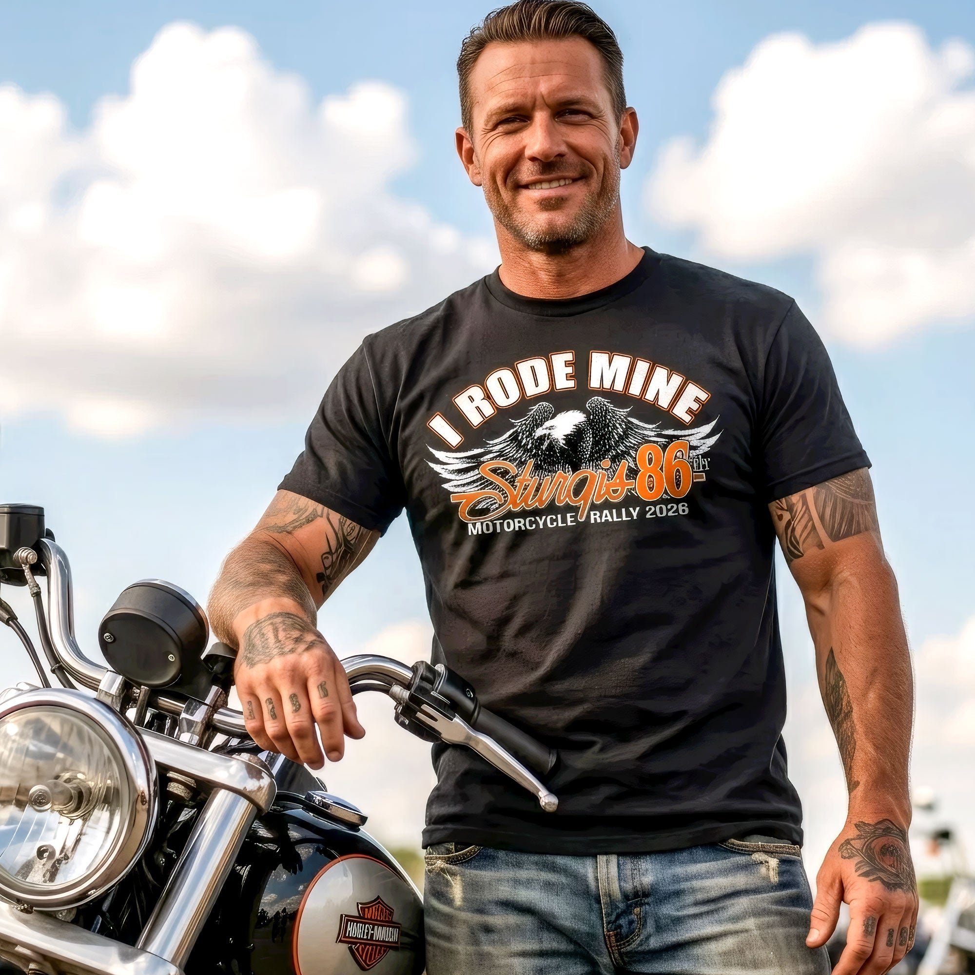 2026 Sturgis Motorcycle Rally I Rode mine Mens Black T-Shirt SPB1220