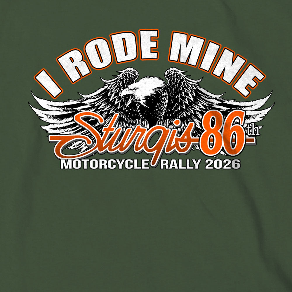 2026 Sturgis Motorcycle Rally  I Rode Mine Mens Military Green T-Shirt SPB1221