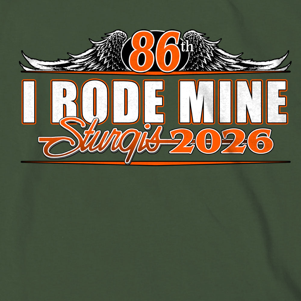 2026 Sturgis Motorcycle Rally  I Rode Mine Mens Military Green T-Shirt SPB1221
